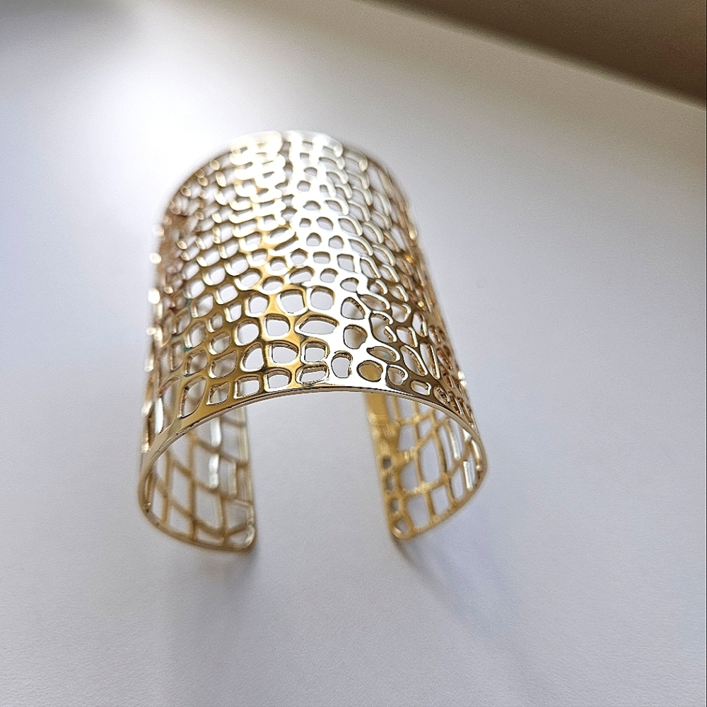 Golden cuff bracelet